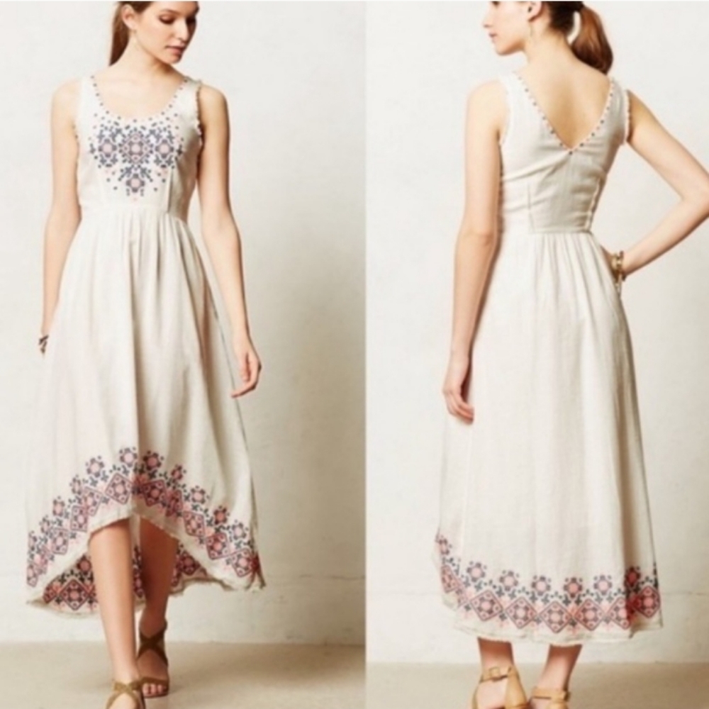 Anthropologie Holding Horses Cissie high low dress